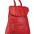 Genuine Red Leather Double Shoulder Backpack For Girls And Women