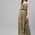 Olive Floral Strappy Pleated Maxi Dress
