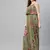 Olive Floral Strappy Pleated Maxi Dress