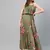 Olive Floral Strappy Pleated Maxi Dress