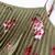 Olive Floral Strappy Pleated Maxi Dress