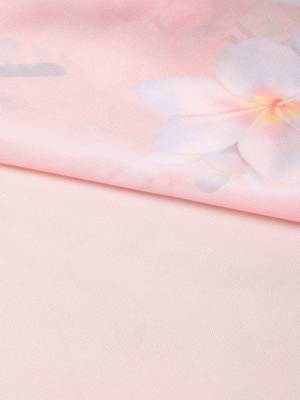 Peach Floral Off Shoulder Midi Dress 6