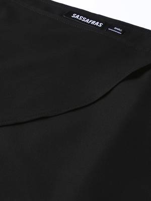 Black Cold Shoulder Layer Top 5