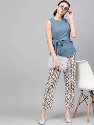 Teal Side Tie-Up Top 4