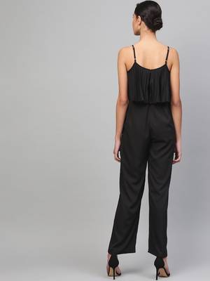 Black Pleated Palazzo Jumpsuit 3