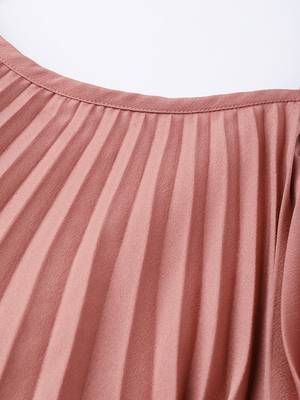 Baked Pink Pleated Palazzo Jumpsuit 5