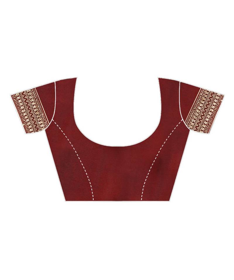 grey printed polyester saree with blouse