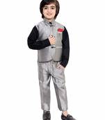 fourfolds boy's 3-piece suit