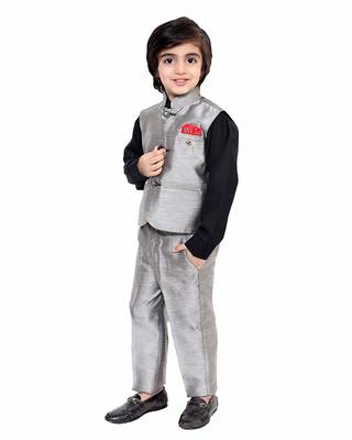 fourfolds boy's 3-piece suit 3