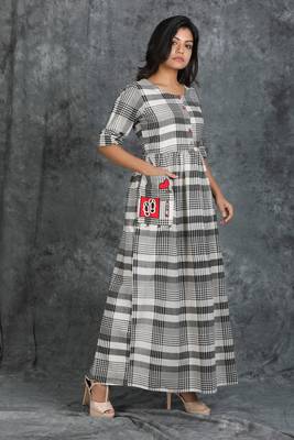 White printed cotton cotton-kurtis 1