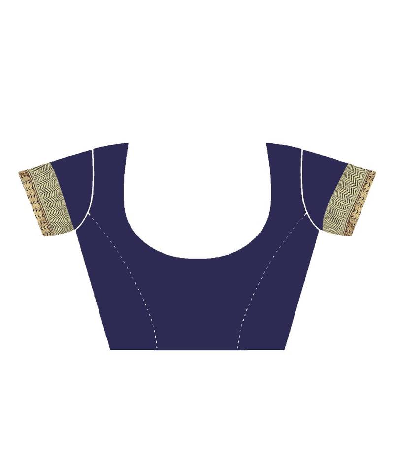 red printed jacquard saree with blouse