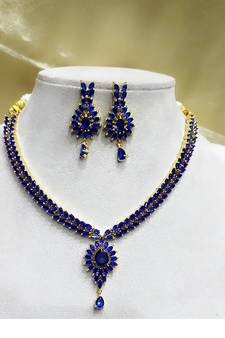Blue necklaces