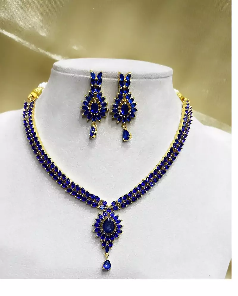 Blue necklaces