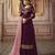 Purple Heavy Faux Georgette Designer Plazo Suit
