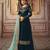 Teal Green Heavy Faux Georgette Designer Plazo Suit