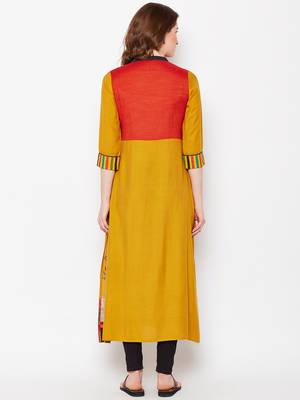 Red woven rayon kurtas-and-kurtis 2