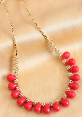 Beautiful Handmade Red Necklace 1
