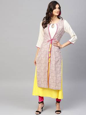 White woven rayon kurtas-and-kurtis 1