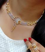 Gold cubic zirconia jewellery