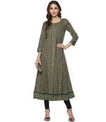 Flared Teal Women   S Anarkali Kurta