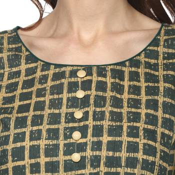 Flared Teal Women  S Anarkali Kurta 5