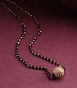 Gold cubic zirconia mangalsutra