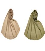 Set Of 2  Chiffon Fabric  Plain Chiffon Hijab  Size  70/180 Cm Stole For Women