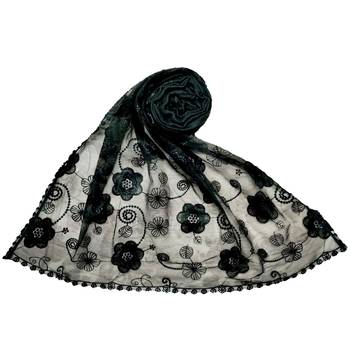 Green Best Seller Designer Flower Hijab  Stole For Women 1