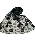 Green Most Sold Designer Flower Hijab  Stole For Women Choice