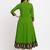 Green Cotton embroidered Anarkali Kurta
