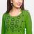 Green Cotton embroidered Anarkali Kurta