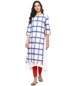 Women'S Cotton Double Layered Kurta (White)