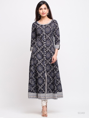 bandhej print kurti