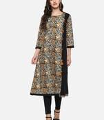 Women's Cotton Kalamkari A-Line Anarkali Kurta