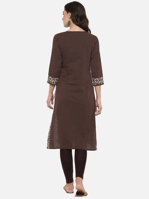Women'S Cotton Straight Printed Kurta 4