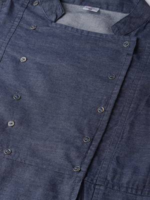 Women'S Blue Denim Regular Top 2