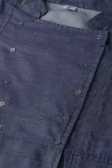 Women'S Blue Denim Regular Top