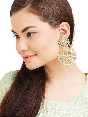 Kundan Chandbali Earrings 2