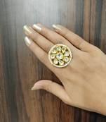 Gold Kundan Ring
