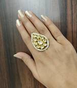 Gold Kundan Ring