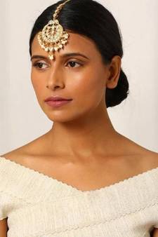 Kundan Pearl Maangtika