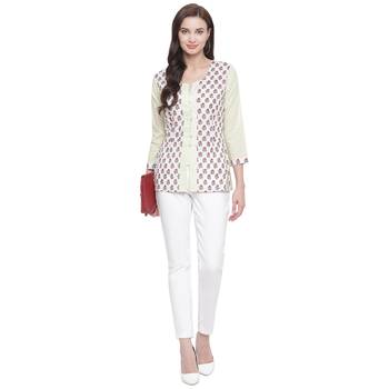White printed cotton cotton-tops 2