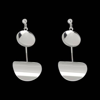 Dazzling Silver Shinny Dangle  Earring For Women 3