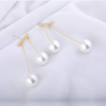 Gold Plated Designer Unique Stylist Pearl Drop Earring For Girls And Women Jewellery 1