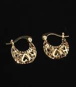 Appealing Gold Small Traditional Hollow Hoop Bali Earring For Women