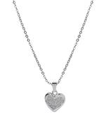 Beautiful Silver Diamond Heart Pendent Neckless Velentine Gift For Girls And Women