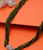 Green crystal necklaces