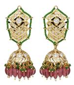 Gold diamond earrings