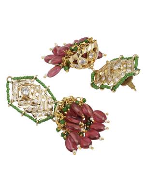 Gold diamond earrings 3