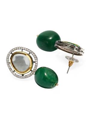 Green diamond earrings 3